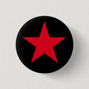 Patriotic Military Army War Red Star Symbol Sign Pinback Button