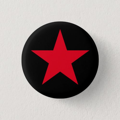Patriotic Military Army War Red Star Symbol Sign Pinback Button