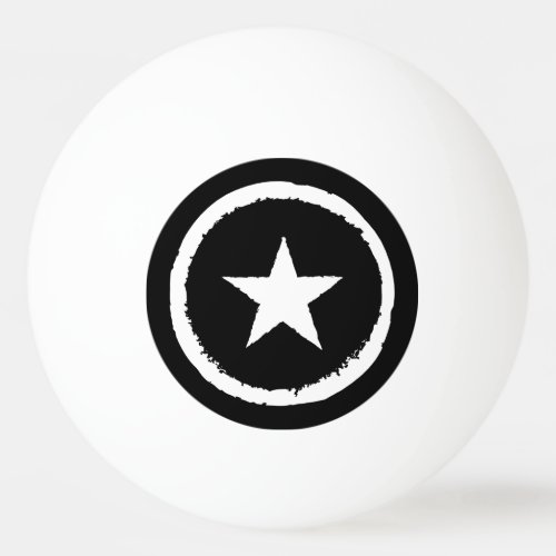 Patriotic Military Army War White Star Symbol Sign Ping_Pong Ball
