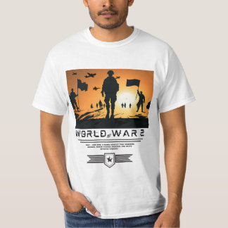 "Patriotic Military Sunset Silhouette Art T-Shirt