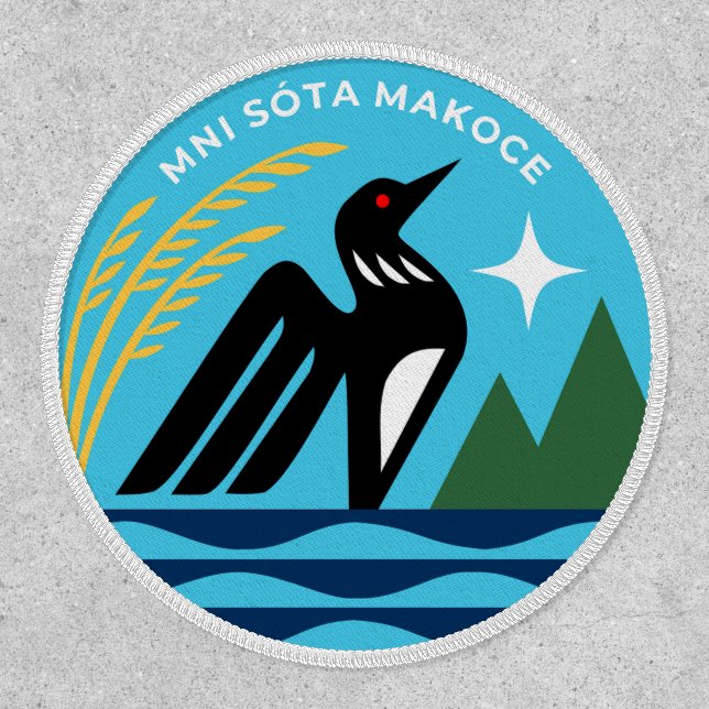 Patriotic Minnesota State Seal Patch (Front)