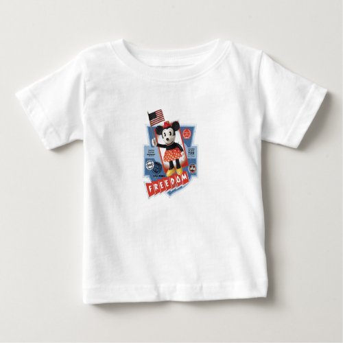 Patriotic Minnie Mouse Baby T_Shirt