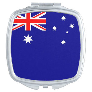 Patriotic mirror with flag of Australia