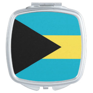 Patriotic mirror with flag of Bahamas