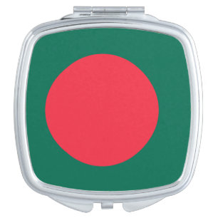 Patriotic mirror with flag of Bangladesh
