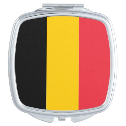 Patriotic mirror with flag of Belgium