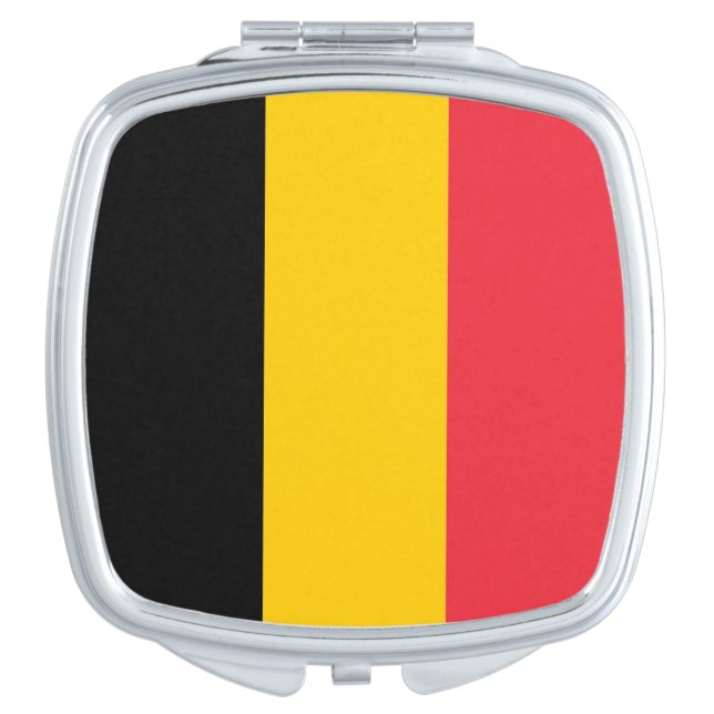 Patriotic mirror with flag of Belgium (Front)