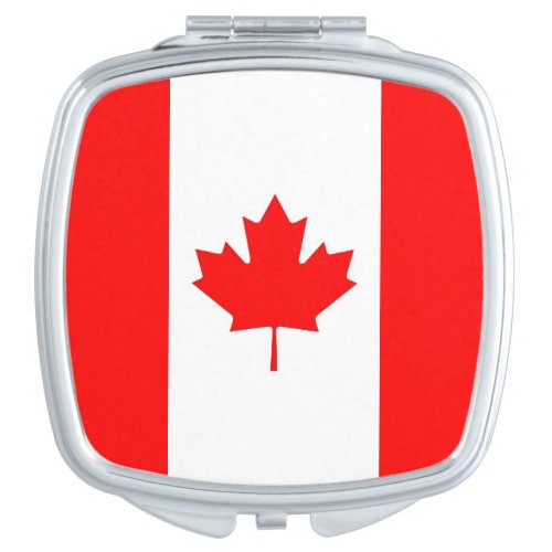 Patriotic mirror with flag of Canada