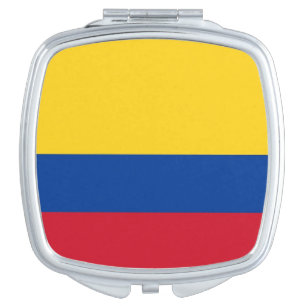 Patriotic mirror with flag of Colombia