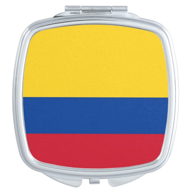 Patriotic mirror with flag of Colombia (Front)