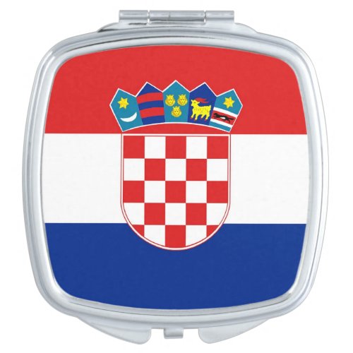 Patriotic mirror with flag of Croatia