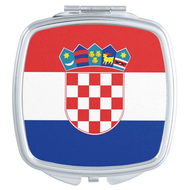 Patriotic mirror with flag of Croatia (Front)
