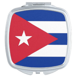 Patriotic mirror with flag of Cuba