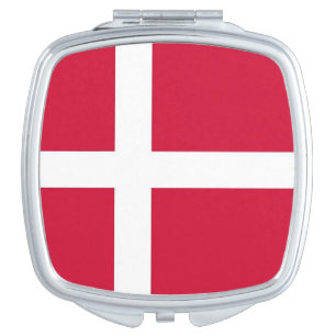 Patriotic mirror with flag of Denmark
