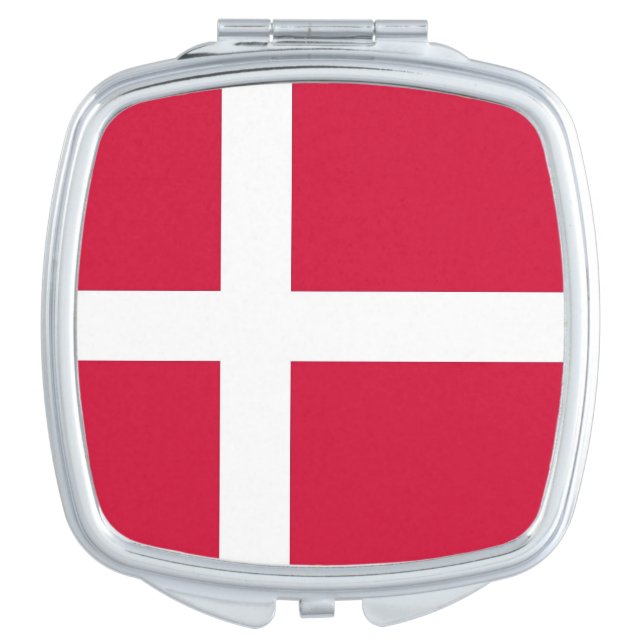 Patriotic mirror with flag of Denmark (Front)