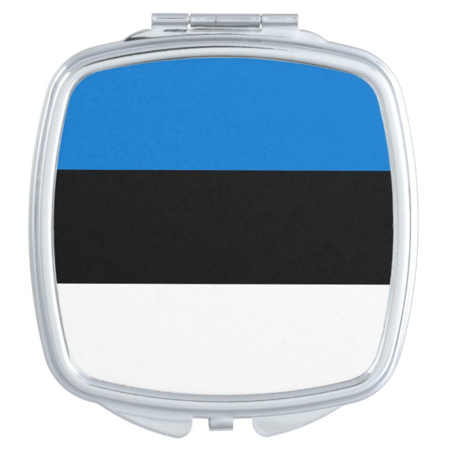 Patriotic mirror with Flag of Estonia (Front)