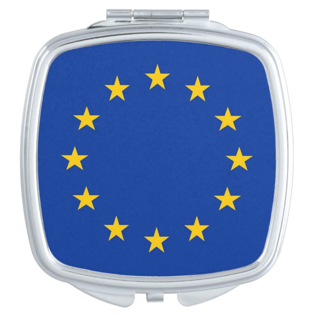 Patriotic mirror with flag of European Union (Front)