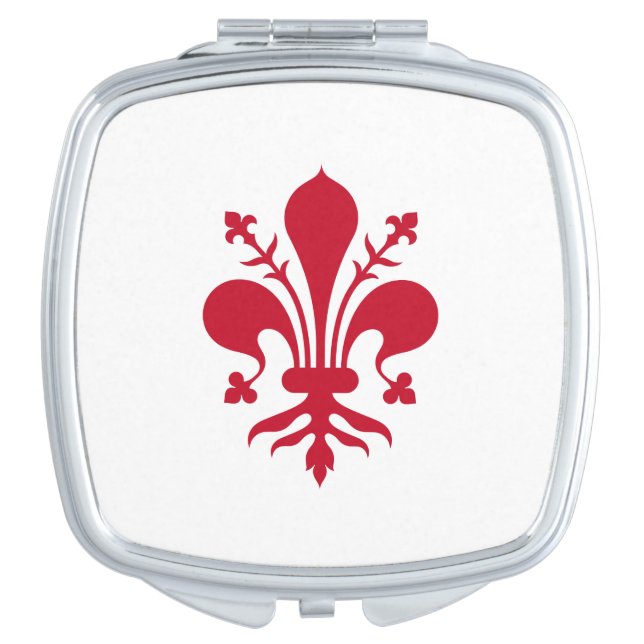 Patriotic mirror with Flag of Florence, Italy (Front)