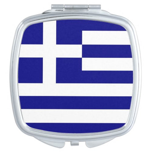 Patriotic mirror with flag of Greece
