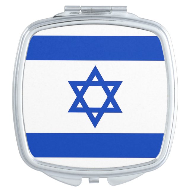 Patriotic mirror with flag of Israel (Front)