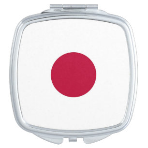 Patriotic mirror with flag of Japan