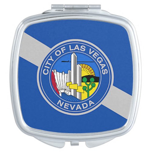 Patriotic mirror with Flag of Las Vegas