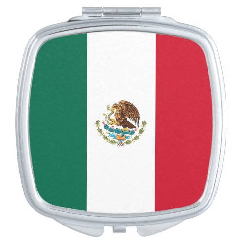 Patriotic mirror with flag of Mexico