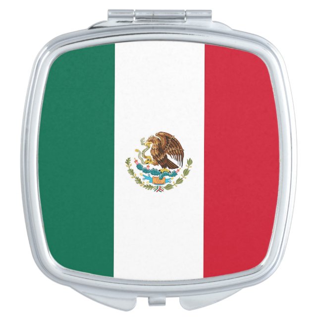 Patriotic mirror with flag of Mexico (Front)