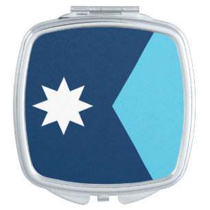 Patriotic mirror with Flag of Minnesota, USA