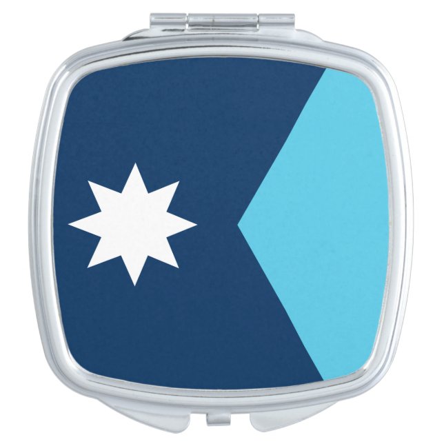 Patriotic mirror with Flag of Minnesota, USA (Front)