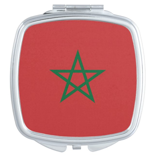Patriotic mirror with flag of Morocco (Front)