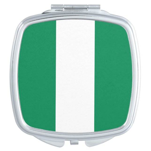 Patriotic mirror with flag of Nigeria (Front)