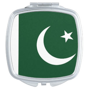 Patriotic mirror with flag of Pakistan