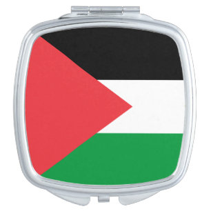 Patriotic mirror with flag of Palestine
