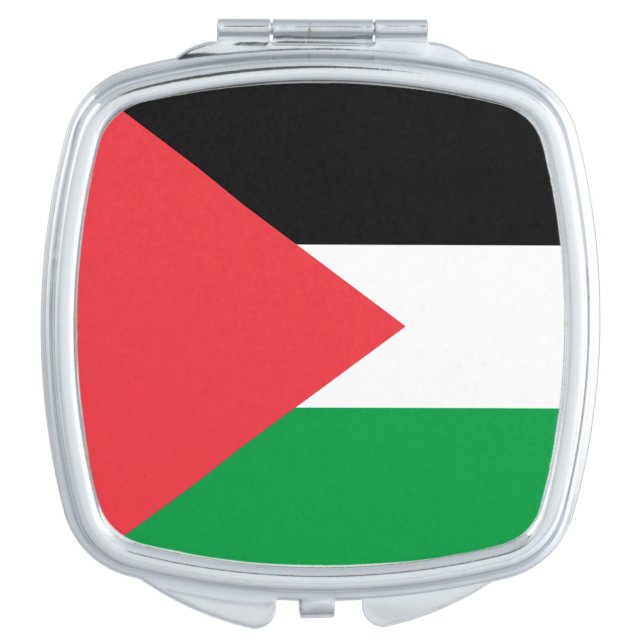 Patriotic mirror with flag of Palestine (Front)