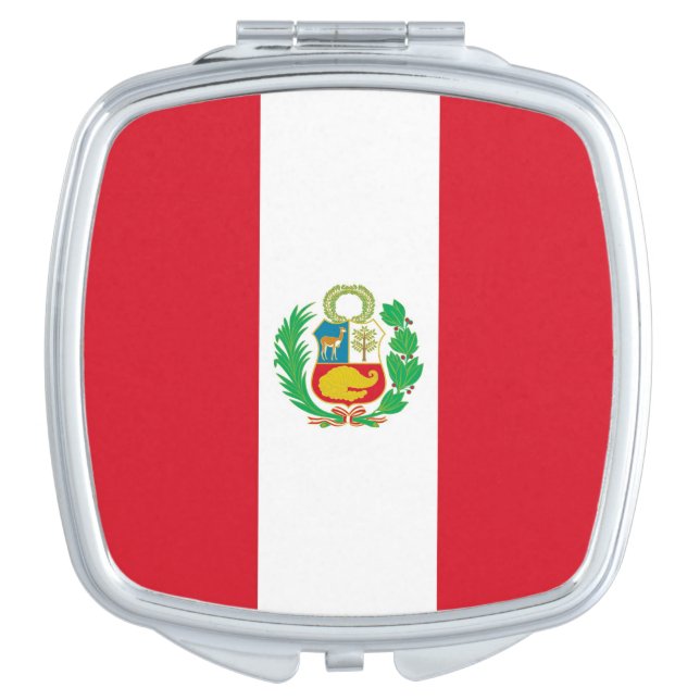 Patriotic mirror with flag of Peru (Front)