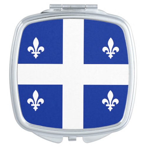 Patriotic mirror with Flag of Quebec