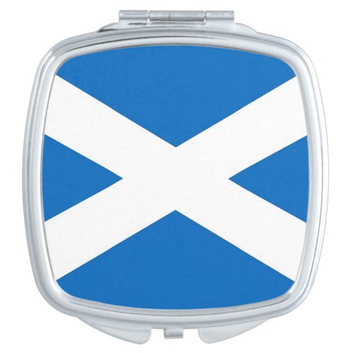 Patriotic mirror with flag of Scotland UK