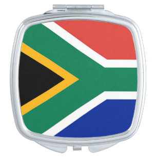 Patriotic mirror with flag of South Africa