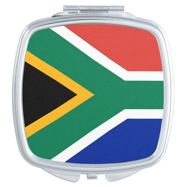 Patriotic mirror with flag of South Africa (Front)