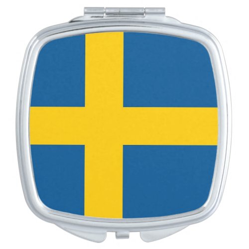 Patriotic mirror with flag of Sweden