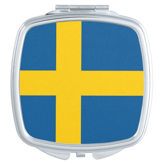 Patriotic mirror with flag of Sweden (Front)