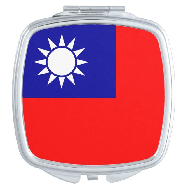 Patriotic mirror with flag of Taiwan (Front)
