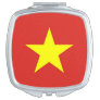 Patriotic mirror with flag of Vietnam