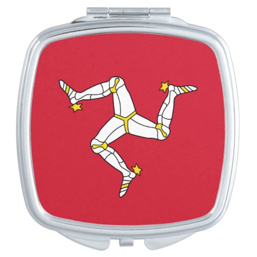 Patriotic mirror with Isle of Man flag UK