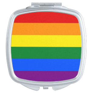 Patriotic mirror with Pride Rainbow flag of LGBT
