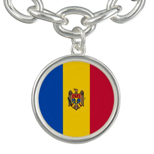 Patriotic Moldova Flag Bracelet