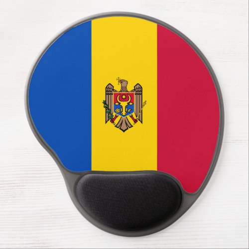 Patriotic Moldova Flag Gel Mouse Pad
