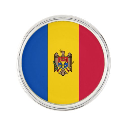 Patriotic Moldova Flag Lapel Pin