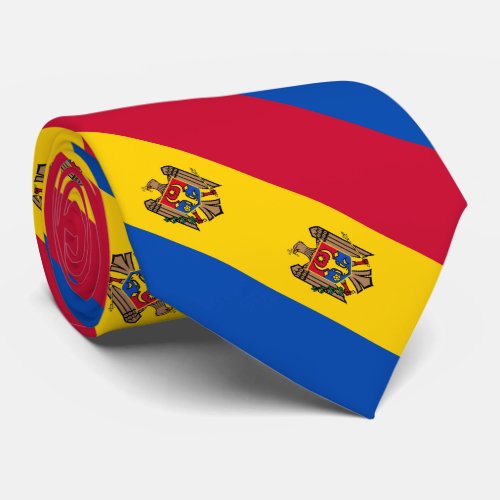 Patriotic Moldova Flag Neck Tie